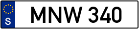Trailer License Plate